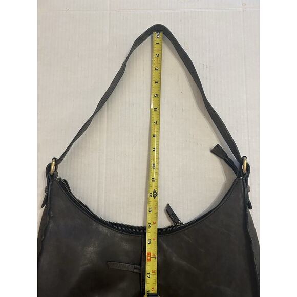 DIBA TRUE Black Distress Leather True Hobo Bag Designer Purse Handbag MRSP $250 - Picture 15 of 16